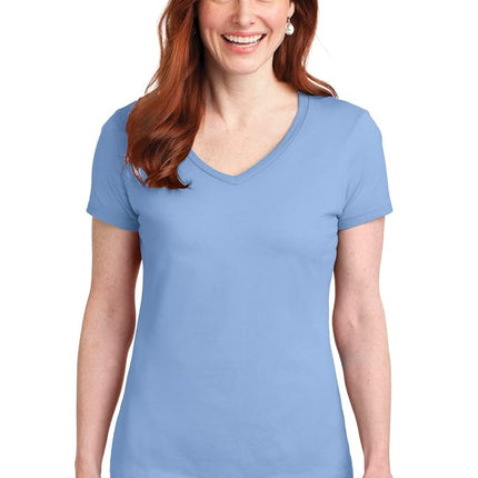 Hanes Women's Perfect-t V-Neck T-Shirt, Ring-Spun 