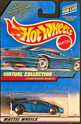 Hot Wheels Blue Lamborghini Diablo 2000 1:64 Scale