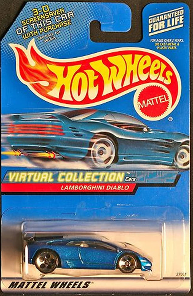 Hot Wheels Blue Lamborghini Diablo 2000 1:64 Scale