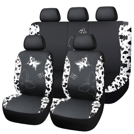Flying Banner Butterfly car seat Covers ful Set Fa