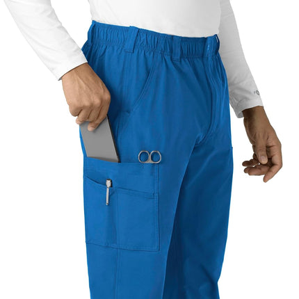 Carhartt Scrubs for Men, Force Essentials, Straight Leg Cargo Pants, with 9 Pockets, Royal, 2X Tall'