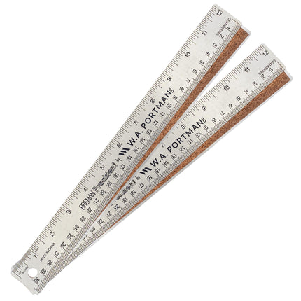 Breman Precision Metal Ruler 12 Inch Cork Back – 2