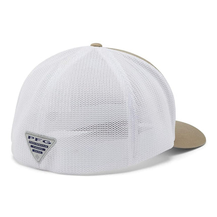Gorra Columbia PFG de malla para hombre XXL, Tusk/White/Fish Flag, talla única