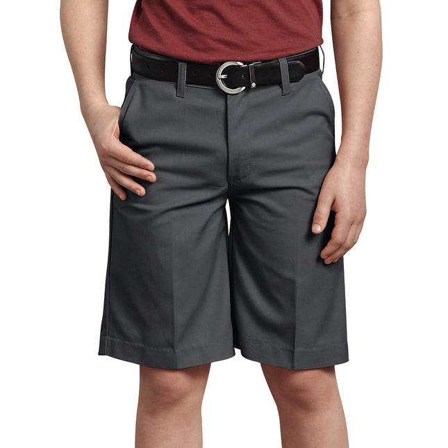 Dickies Boys' Big Flexwaist Flat Front Short, Char