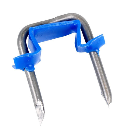Gardner Bender MSI-550 Polyethylene Insulated Metal Staple, ½ Inch., 14/2 & 12/2 (NM) Non-Metalic Cable, 500 Pk., Blue