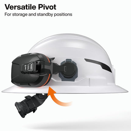 KLEIN TOOLS 22029 Non-Conductive Hard Hat Earmuffs, Up to 27dB NRR, Hearing Protection Earmuffs Compatible with Full Brim, Cap Style, and Safety Helmets, Soft Foam Cushion, Hard Hat Accessories
