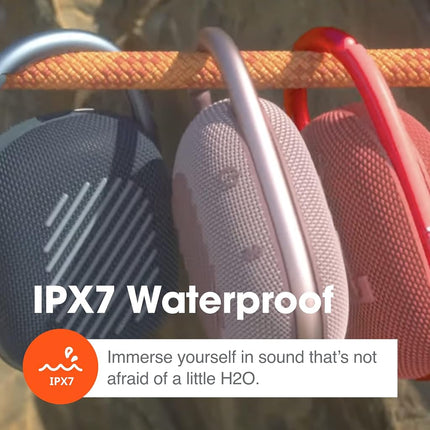 JBL Clip 4, Green - Portable Bluetooth 5.1 Speaker - Up to 10 Hours of Playtime - Waterproof and Dustproof - Includes Noise Cancelling and Anti-Echo Speaker