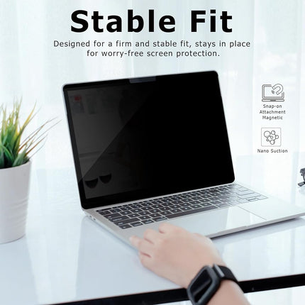 Adeway Privacy Screen Protector for Surface Laptop 6/5/4/3 15 Inch, Magnetic Nano, Anti-Spy, Removable, Blue Light & UV Blocking, Anti-Glare