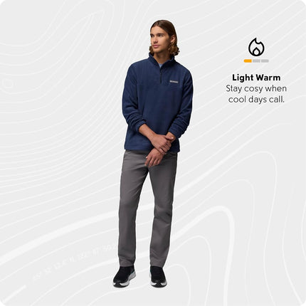 Columbia Men's Steens Mountain Half Zip, Fleece Pull Over, Collegiate Navy, XX-Large
