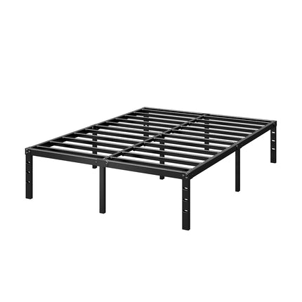 HLIPHA Metal Platform Bed Frame 16 Inch Tall,No Box Spring Needed,Queen Size Bed with Heavy Duty Strong Support Slats,Easy to Assemble,Black
