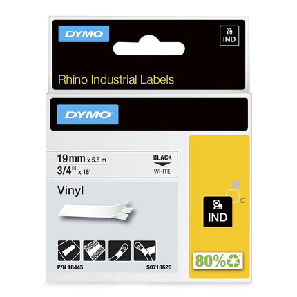 DYMO Rhino Industrial Vinyl Labels | 19 mm x 5.5 m