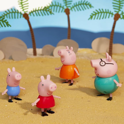 Peppa Pig Peppa Visits Australia Campervan Vehicle Preschool Toy; Includes 8 Figures, 4 Accessories, for Ages 3 and Up