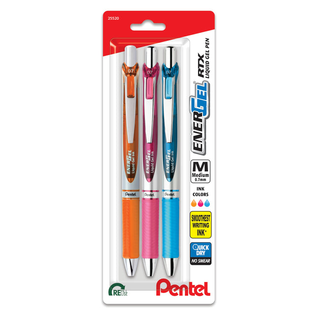 EnerGel RTX Retractable Liquid Gel Pen Medium Line