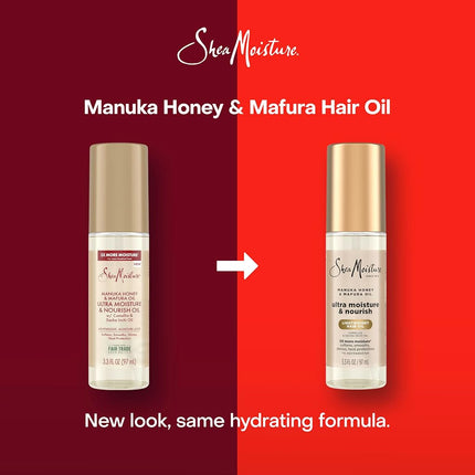 SheaMoisture Manuka Honey & Mafura Oil Hair Oil, Hydration & Anti-Frizz, for Curly, Coily & Wavy 97ML