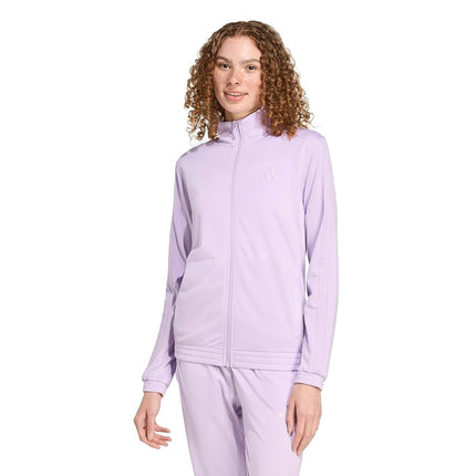 adidas womens Tricot 3-stripes Track Top, Powder P