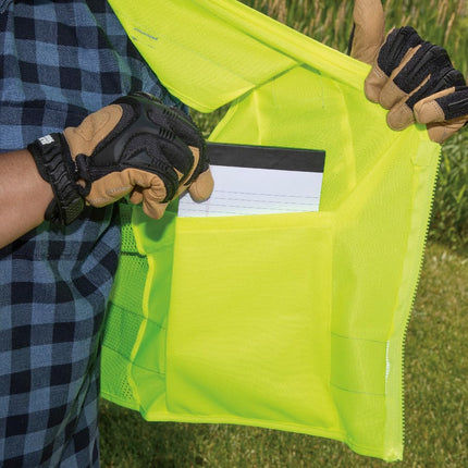 Klein Tools 60269 Safety Vest, High-Vis Reflective Mesh with 8-Pockets, M/L