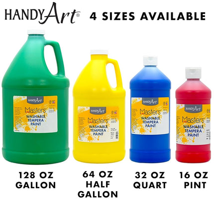 Handy Art Little Masters Washable Tempera Paint 1/2 Gallon, Blue