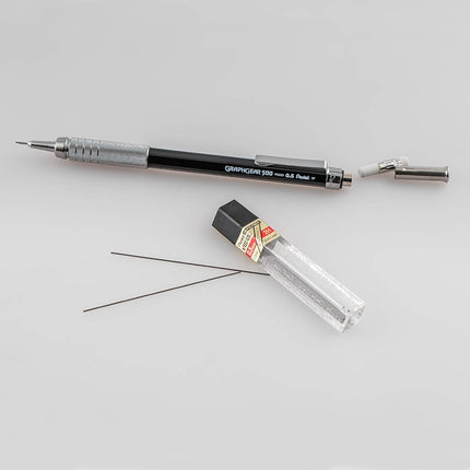 Pentel Of America 0.5 mm Fine Graphgear 500 Automatic Pencil PG525LEBP - Pack of 6