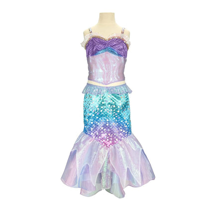 Disney The Little Mermaid Ariel’s 2 Piece Dress - Mermaid Under The Sea Fashion Outfit