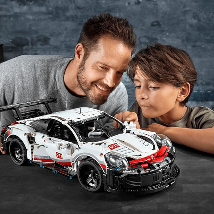 LEGO® Technic Porsche 911 RSR Supercar Building Set (1580 pcs) Sports Race Car Advanced Building Kit, Exclusive Collectible for Boys and Adults 42096