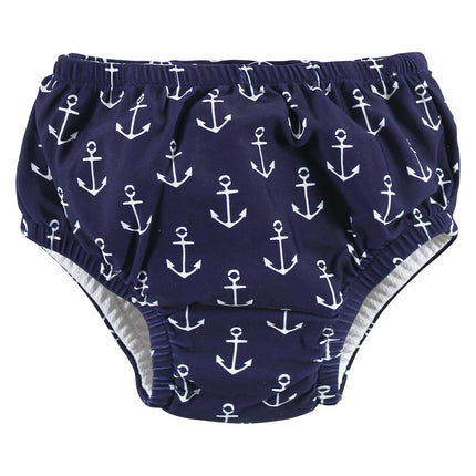 Hudson Baby Unisex Baby Swim Diapers, Whale Anchor, 6-12 Months