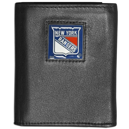 Siskiyou Sports HTRN105 NHL New York Rangers Leather Tri-Fold Wallet