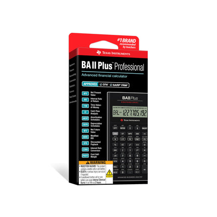 Calculadora profesional Texas Instruments BA II Plus