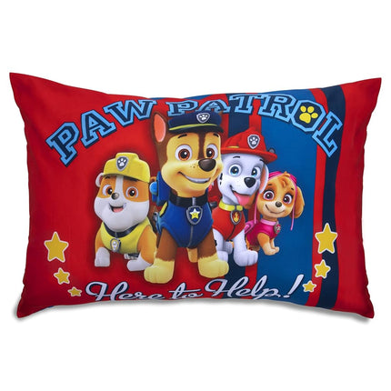 Paw Patrol Toddler Fitted Sheet and Pillow Case Set, Red