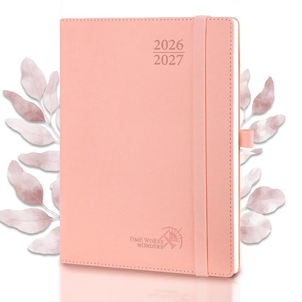 POPRUN Weekly Planner 2026-2027 Diary,Soft PU Plan