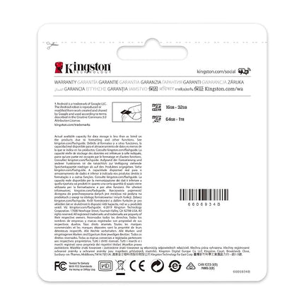 Kingston Canvas Select Plus microSD Card SDCS2/256 GB Class 10 (SD Adapter Included)
