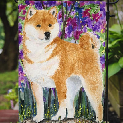Caroline's Treasures SS8061GF Shiba Inu Flag, Small, Multicolor