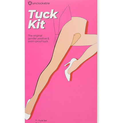 Kit de dissimulation T-Tape Unclockable - Alternative au gaff - Transgenres, non-binaires, drag queens, travestis - Lot de 7, beige, taille unique