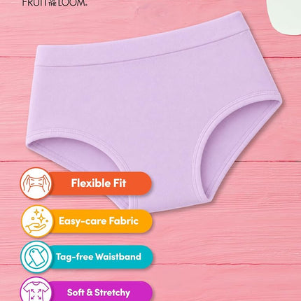 Fruit of the Loom Girls' Seamless Underwear Multipack