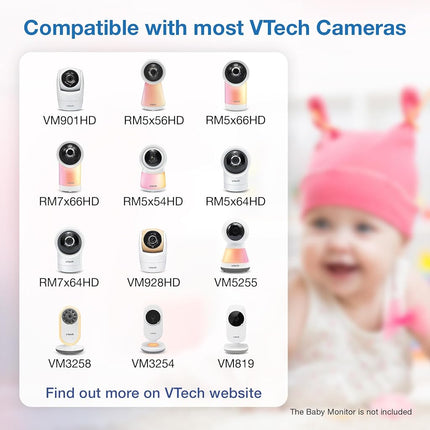 VTech Baby Monitor Floor Stand Compatible with Most VTech Baby Monitor, Baby Camera Stand Mount, Safety for Nursery