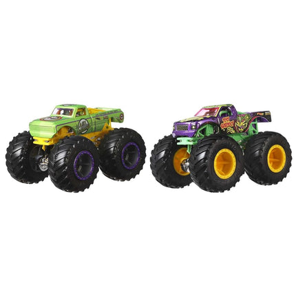Hot Wheels Monster Trucks Demolition Doubles (Styles May Vary)  Includes 2 Toy Trucks in 1:64 Scale for Head-to-Head Smashing & Crashing, for Play or Display