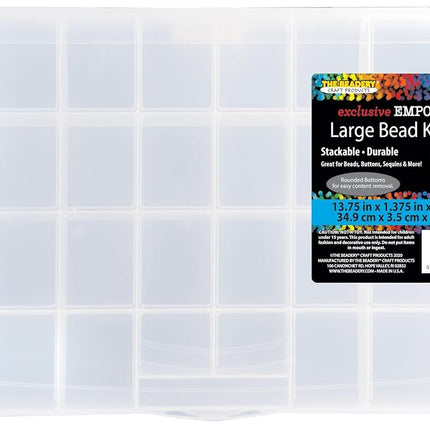 The Beadery 32 Compartment Storage Box-13.75"X8.62