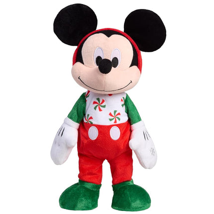 Just Play Disney Holiday Feature Plush - Mickey, Kids Toys for Ages 3 Up