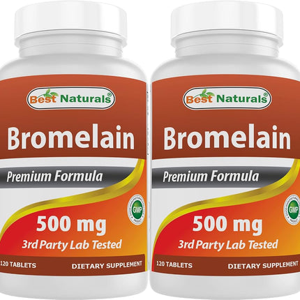 Best Naturals Bromelain 500mg 120 Tablets (120 Cou