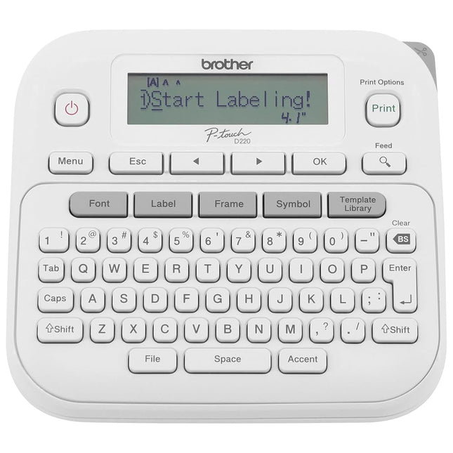 BROTHER P-Touch PTD220 Home/Office Everyday Label Maker | Prints TZe Label Tapes up to ~1/2 inch