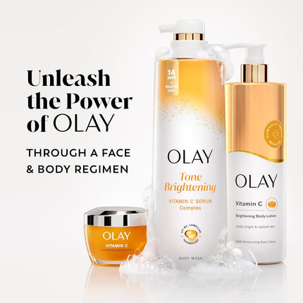 Gel de baño Olay con vitamina C y vitamina B3, limpiador y revitalizante, 20 oz. líq. (paquete de 4)