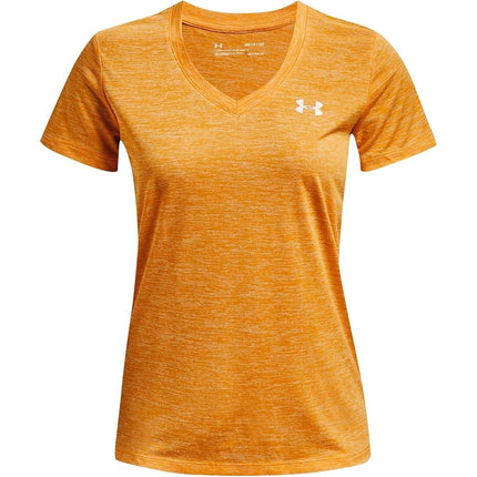 Under Armour Women's Short-Sleeved V-Neck T-Shirt Ua Twist Tech�, RIS, 1258568-782, XS
