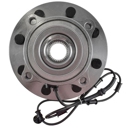 TRQ Front Wheel Bearing & Hub Assembly 4WD with ABS Sensor Compatible with 2006-2008 Dodge Ram 1500 Ram 2500 Ram 3500