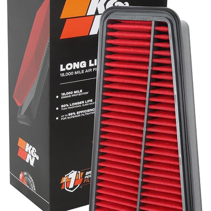 K&N Engine Air Filter: Long Life 18,000 Mile Replacement Air Filter: Compatible with 2002-2015 Toyota Mid-size Truck and SUV V6 (4-Runner, Tacoma, Hilux, Land Cruiser, Prado, FJ Cruiser), KNA-2281