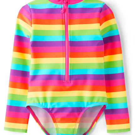 Gymboree Girls' and Toddler Long Sleeve Rashguard 