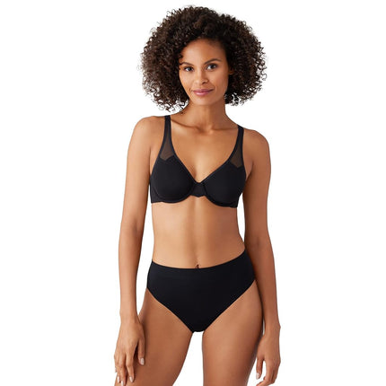 Wacoal Womens Body by 2.0 Unlined Seamless Convertible Underwire Bra, Black, 32C