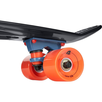 Retrospec Quip Mini Cruiser Skateboard Classic Retro Plastic Skateboard with ABEC 7 Bearings and PU Wheels, Compact Deck with Grip and Embossed Moulded Deck 22.5"