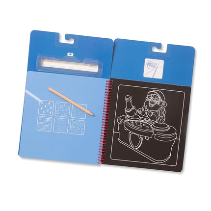 Melissa & Doug PAW Patrol Scratch Art 3-Pack – Chase, Skye, Marshall Color Reveal Travel Activity Pads