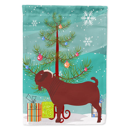 Caroline's Treasures BB9258CHF Kalahari Red Goat Christmas Flag Canvas House Size, Large, multicolor