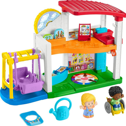 Fisher-Price Little People Toddler Playset with 2 Figures and 2 Accessories for All Schools for Preschool Symbolic Game 1+ Years