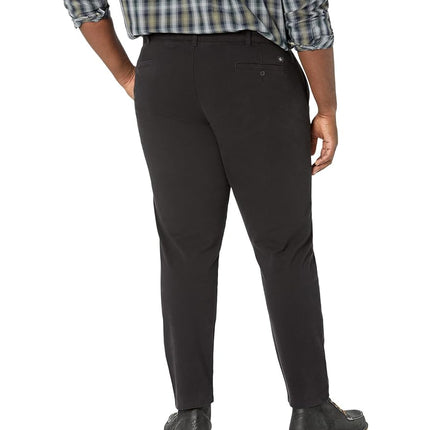Dockers Men's Big & Tall Ultimate Chino 360 Flex Pant Casual, Black-Tapered, 44W x 30L